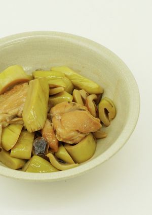 ごはんがすすむ！四方竹と鶏肉の味噌炒め-レシピのメイン写真