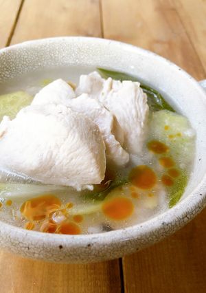 簡単♪韓国風おかゆ／鶏胸肉でサムゲタン風-レシピのメイン写真