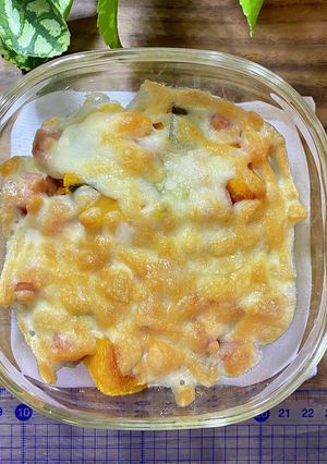 かぼちゃとスパムのチーズ焼き-レシピのメイン写真