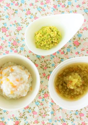 【離乳食中期】7~8ヶ月のモグモグご膳-レシピのメイン写真