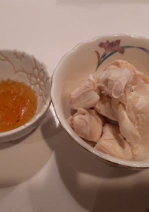 おつまみに最高！鶏ささみと塩ごま油。-レシピのメイン写真
