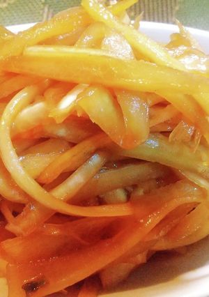 ラーメンスープ活用！大根の皮のきんぴら♡-レシピのメイン写真