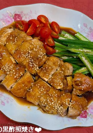 さっぱり♡鶏の黒酢照り焼き♪-レシピのメイン写真
