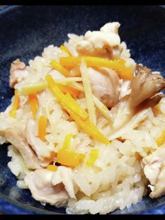 ぶっこみ☆鶏肉と舞茸の炊き込みご飯-レシピのメイン写真