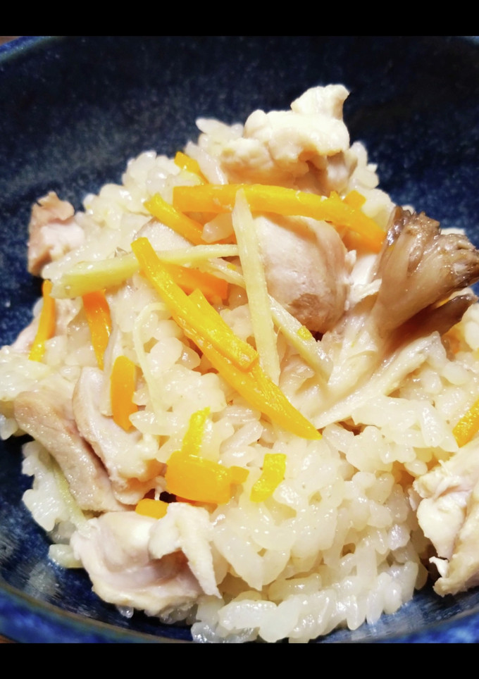 ぶっこみ☆鶏肉と舞茸の炊き込みご飯-レシピのメイン写真