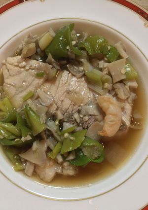 めかじきとえびと万願寺とうがらしの煮物-レシピのメイン写真