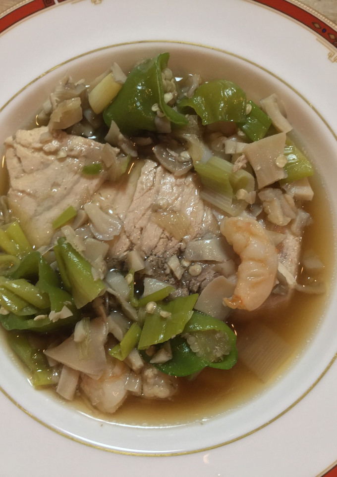 めかじきとえびと万願寺とうがらしの煮物-レシピのメイン写真
