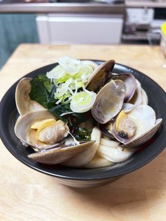 あっさり☆あさりのワカメ入り出汁うどん-レシピのメイン写真