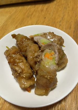 嫌いな野菜をうっかりたべちゃう？肉巻き-レシピのメイン写真