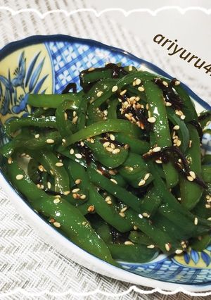 ピーマンの塩昆布和え-レシピのメイン写真