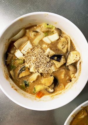 茄子椎茸簡単ビビンバ味白菜八宝回鍋肉風-レシピのメイン写真