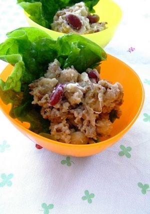 お豆と牛肉のポテトサラダ-レシピのメイン写真