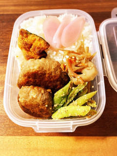 作り置き♩豚こまバーグお弁当*ˊᵕˋ*-レシピのメイン写真