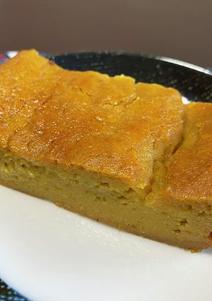 チーズケーキ風⁈酒粕ケーキ〜梔子入り〜-レシピのメイン写真