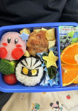 キャラ弁 カービィandメタナイト弁当-レシピのメイン写真