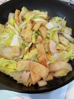 白菜とおあげさんの煮物-レシピのメイン写真