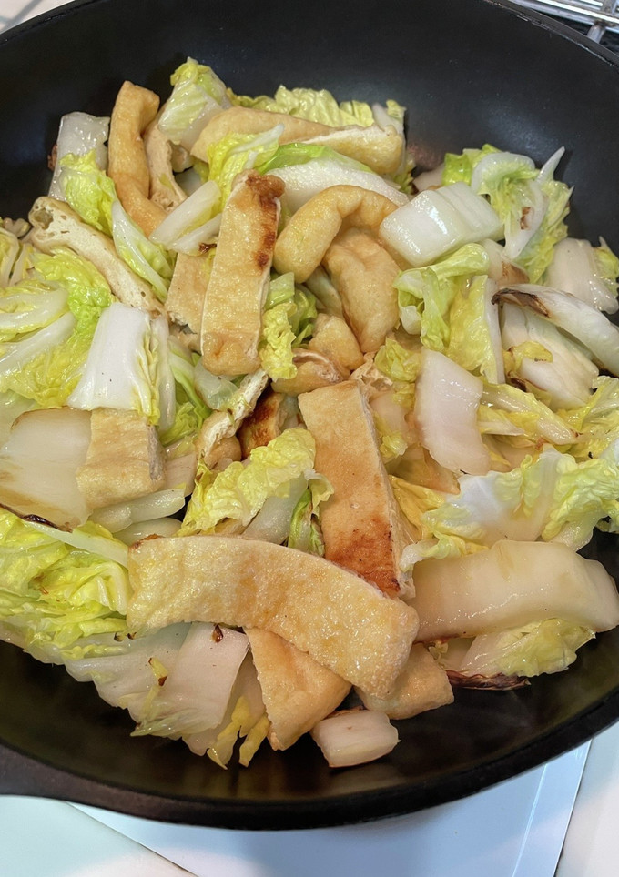 白菜とおあげさんの煮物-レシピのメイン写真