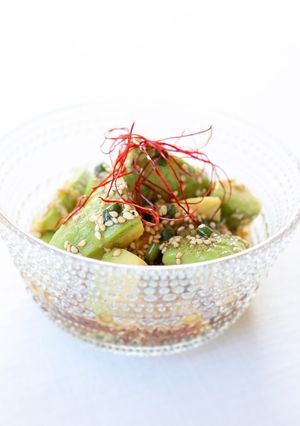 もう一品に【アボカドのごまぽん酢和え】-レシピのメイン写真