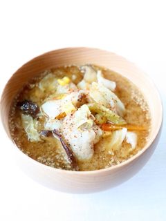 旨みある【豚野菜のごま味噌にんにくスープ-レシピのメイン写真