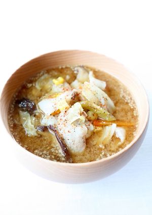 旨みある【豚野菜のごま味噌にんにくスープ-レシピのメイン写真
