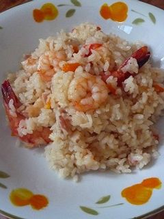 炊飯器でエビピラフ♪-レシピのメイン写真