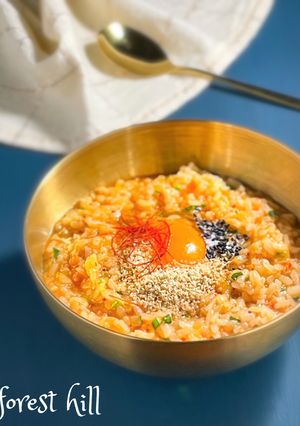 【アジアン粥】韓国のキムチ粥-レシピのメイン写真