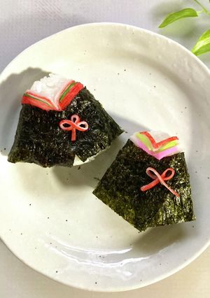 お着物風おにぎり-レシピのメイン写真