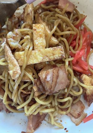 オガタ流ベーコン　油揚げ入り焼きそば-レシピのメイン写真
