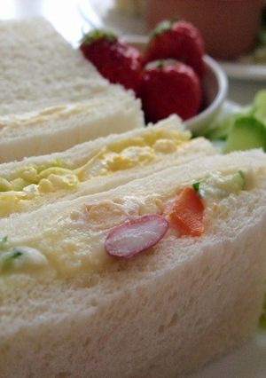 お豆ポテサラのサンドイッチ-レシピのメイン写真
