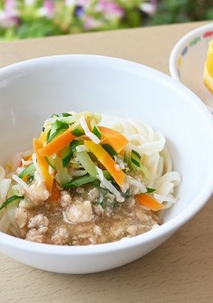 ジャージャーうどん／保育園・子ども園給食-レシピのメイン写真