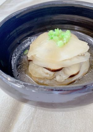 かぶとひき肉のミルフィーユあんかけ-レシピのメイン写真