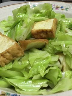 キャベツと厚揚げ生姜炒め-レシピのメイン写真