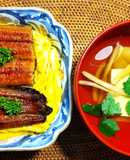 フェイク料理　金針菜で肝吸い　発酵玉葱