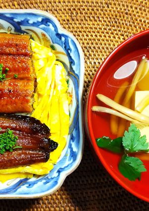 フェイク料理 金針菜で肝吸い 発酵玉葱-レシピのメイン写真