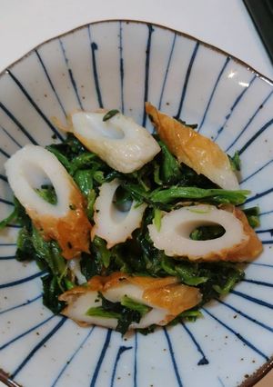 簡単！美味！ほうれん草とちくわの柚子ぽん-レシピのメイン写真