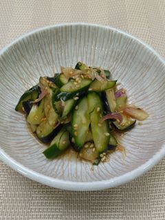 【美人レシピ】なすときゅうりの香味和え-レシピのメイン写真