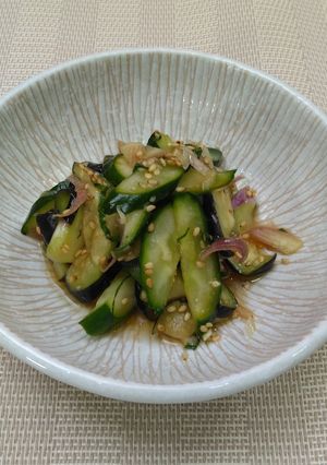 【美人レシピ】なすときゅうりの香味和え-レシピのメイン写真