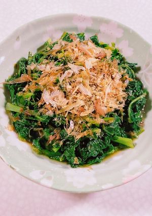 大根間引き菜の炒め-レシピのメイン写真