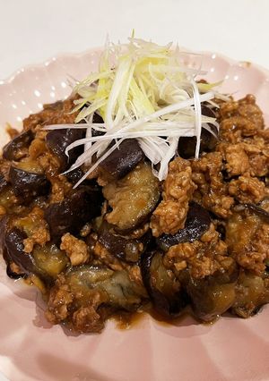 豚こまで作る！子どもも食べれる麻婆茄子-レシピのメイン写真