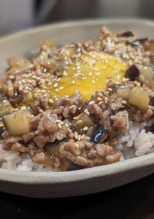 餡掛け　ひき肉　茄子　子供　うまいやつ　-レシピのメイン写真