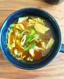 簡単☆白菜シーチキン葱のレンチン味噌汁