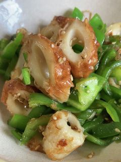 ピーマンちくわの胡麻おかか-レシピのメイン写真
