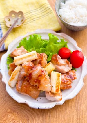 鶏肉と白ネギのレモンペッパー照り焼き-レシピのメイン写真
