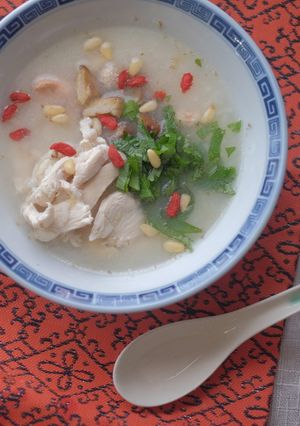 塩鶏の中華粥-レシピのメイン写真
