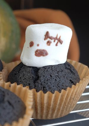 ハロウィン 米粉のブラックマフィン-レシピのメイン写真