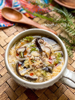 白菜ときのこたっぷり♪♪酸辣湯風スープ-レシピのメイン写真