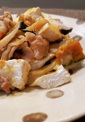 豚肉と秋野菜の味噌蒸し カマンベール入り-レシピのメイン写真