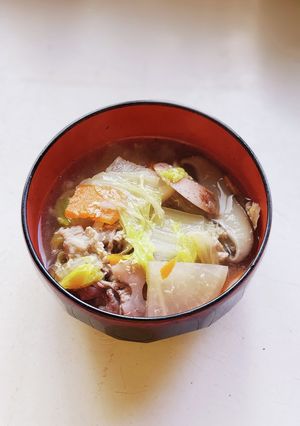 味付けシンプル!食べる和風スープ-レシピのメイン写真