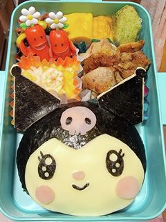 クロミちゃんおにぎり弁当!-レシピのメイン写真