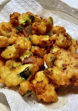 ズッキーニとエビの柚子胡椒風味揚げ-レシピのメイン写真